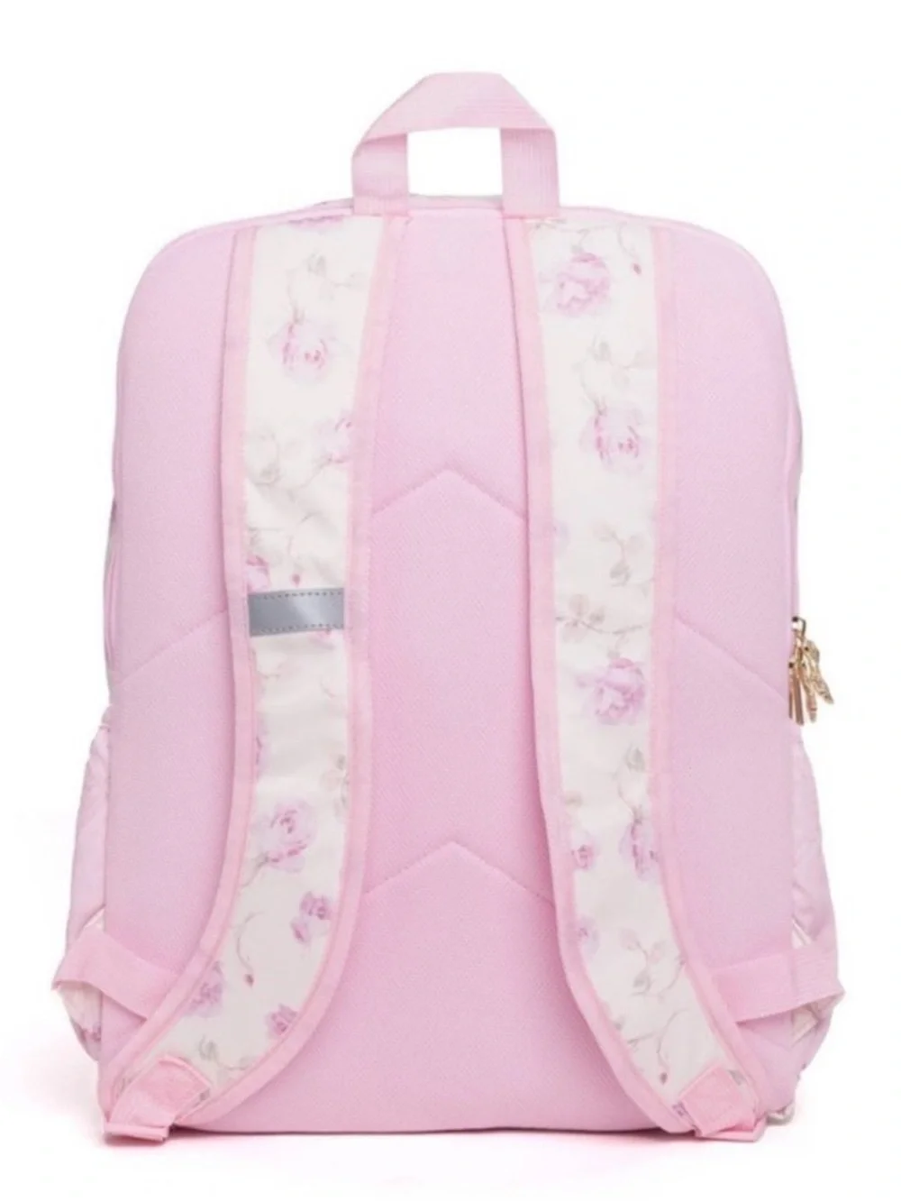 LoveShackFancy Pink and Cream Floral Kids Backpack